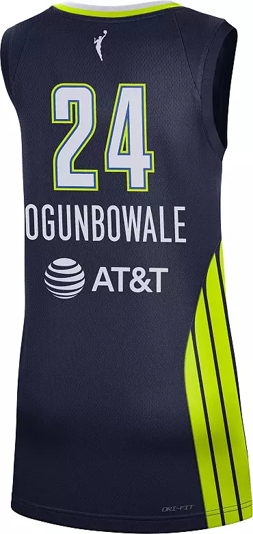 Nike Adult Dallas Wings Arike Ogunbowale #24 Blue Replica Explorer Jersey