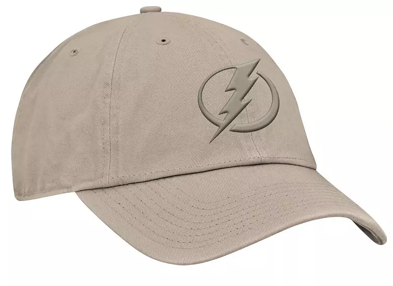 NHL Men's Tampa Bay Lightning Cream Unstructured Adjustable Hat 3 NHL Men's Tampa Bay Lightning Cream Unstructured Adjustable Hat