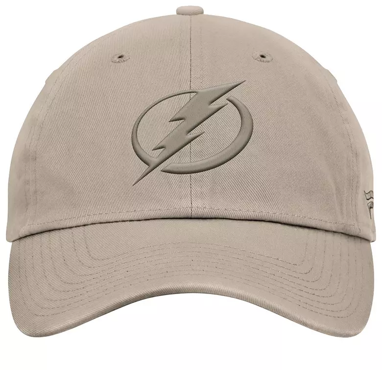 NHL Men's Tampa Bay Lightning Cream Unstructured Adjustable Hat 4 NHL Men's Tampa Bay Lightning Cream Unstructured Adjustable Hat