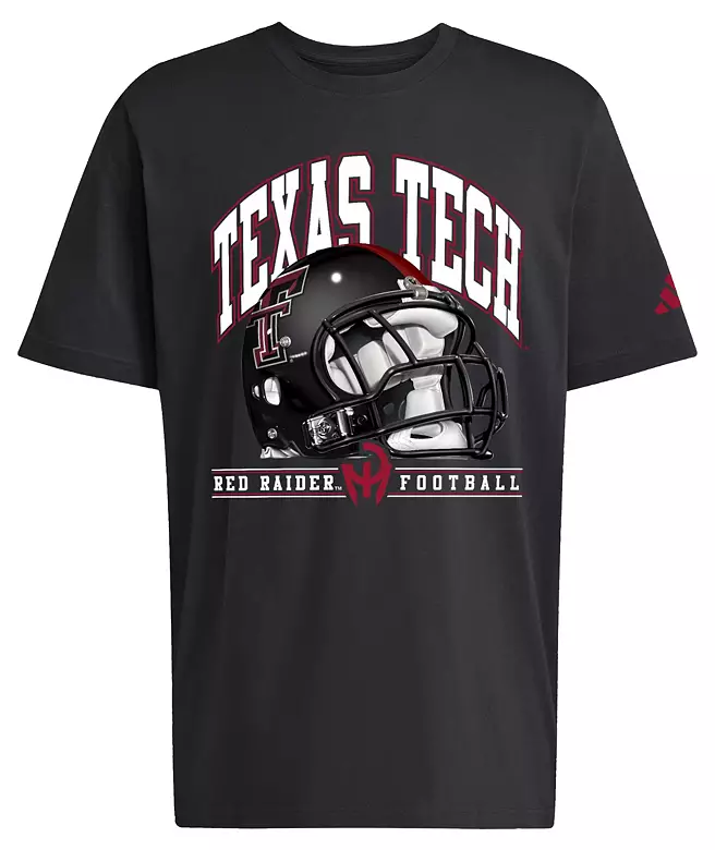 adidas Men's Texas Tech Red Raiders Black Football Refresh T-Shirt 1 adidas Men's Texas Tech Red Raiders Black Football Refresh T-Shirt